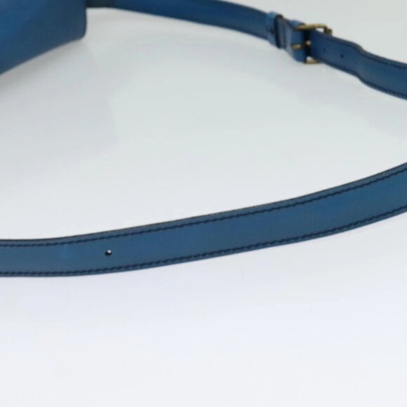 LOUIS VUITTON Epi Cartouchiere MM Shoulder Bag Blue M52245 LV Auth 123038 - Picture 8 of 16